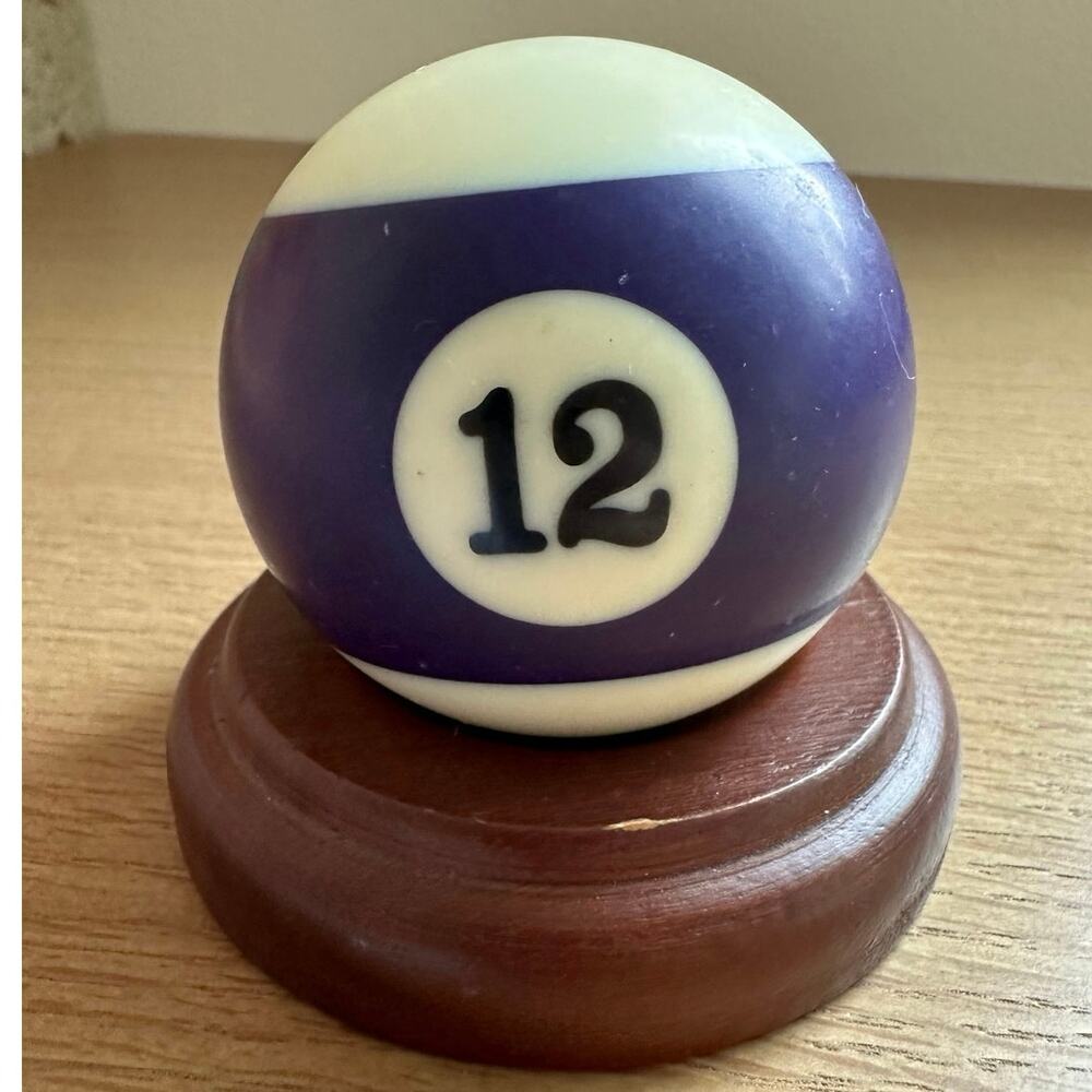 Billiard/Pool Regulation Resin 2-1/4" 6oz Replacement Ball Bold Number Purple 12